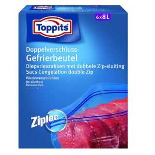 Ziploc Maxi Gefrierbeutel 8 Liter (6 Stück)