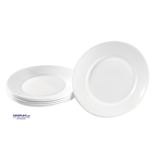 Teller Hartglas klein 6 Stück