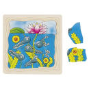 Schichtenpuzzle Frosch aus Holz