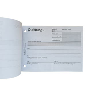 Quittungsblock A6 50 Blatt