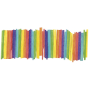 Bastelhölzchen bunt, extraklein