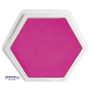 Riesenstempelkissen 6-eckig 14 x 14 cm Pink