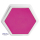 Riesenstempelkissen 6-eckig 14 x 14 cm Pink