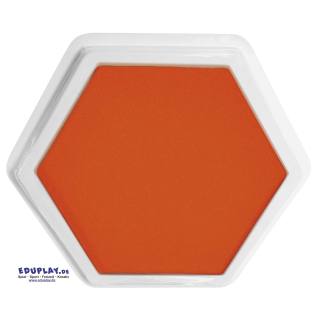 Riesenstempelkissen 6-eckig 14 x 14 cm Orange