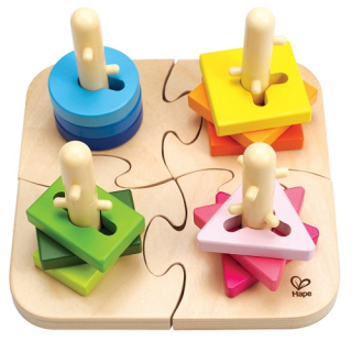 Hape Kreatives Steckpuzzle, 16tlg.