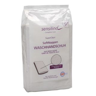 Waschhandschuhe aus Noppen-Softvlies Sensilind Super Clean (Nachfolgeprodukt von Airlaid-Waschhandschuh)