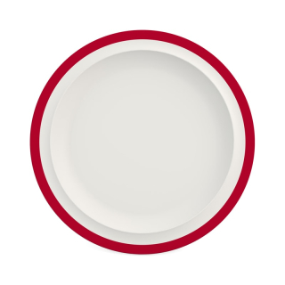 Frühstücksteller roter Rand