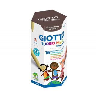 Giotto Turbo Maxi Skin Tones 16 Stück
