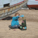 Dantoy Sand- und Wassermühle aus recycelter Schiffsausrüstung