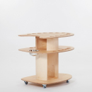 Getränkewagen trinkbar 65 cm transparent lackiert