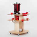 Einzelstück Getränkewagen trinkbar 65 cm-transparent lackiert