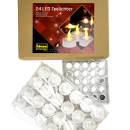 LED-Teelichter weiß 24 Stück